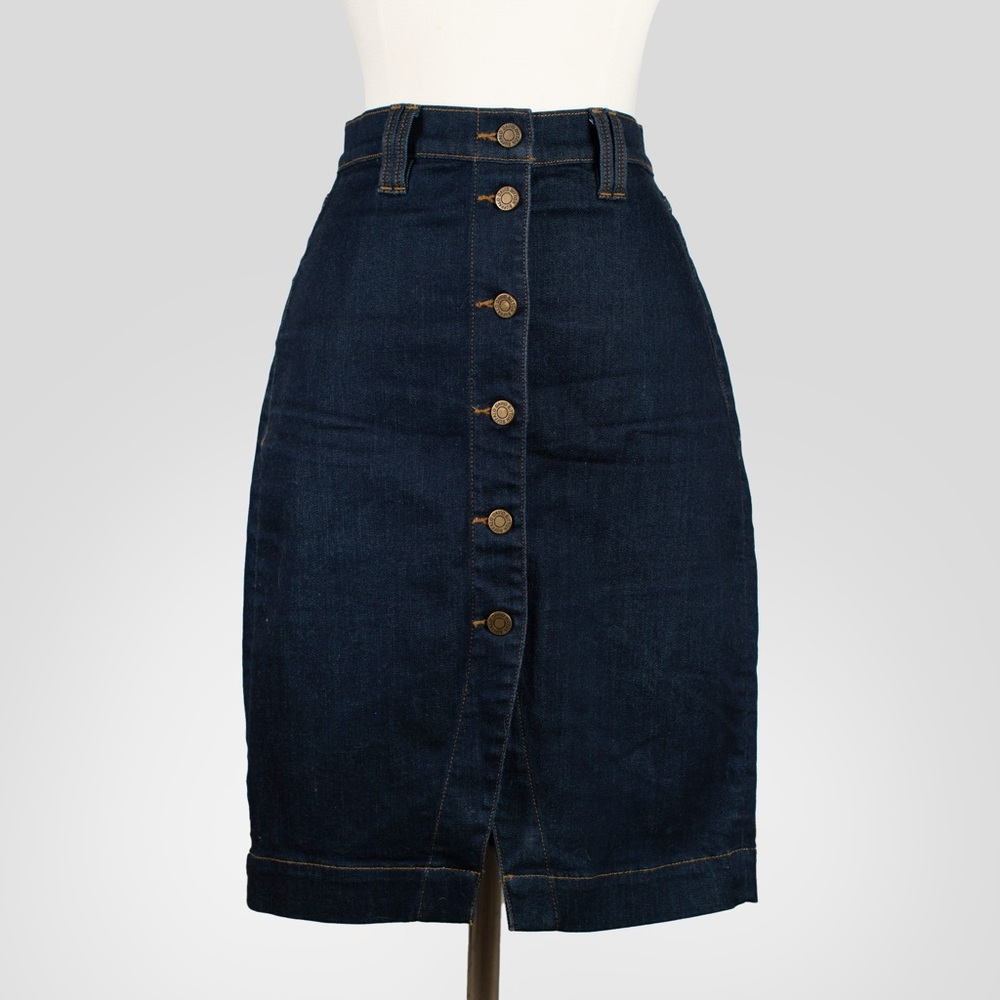 Buffalo David Bitton Dark Blue Pencil Skirt